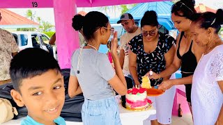 CELEBRATING GRANDMA’S BIRTHDAY  SPLASHMIN RESORT GUYANA 🇬🇾  74 NOT OUT 49 [upl. by Lirbaj]