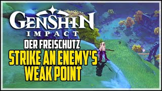 Der Freischutz Achievement Genshin Impact  Strike An Enemys Weak Point From Extremely Far Away [upl. by Ykcor]