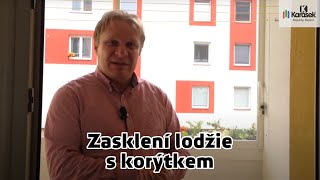 Karásek  Zasklení lodžie s korýtkem České Budějovice [upl. by Olethea]