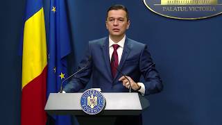 6282017 Declaratie de Presa Primministrul Sorin Grindeanu [upl. by Hsetim]