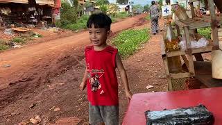 បូរិនលេងឡានដឹកដី  Borin playing with a truck  short video [upl. by Greene]