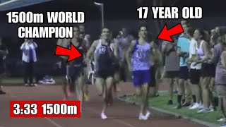 17 YEAR OLD BEATS 1500M WORLD CHAMPION JAKE WIGHTMAN [upl. by Beaumont193]