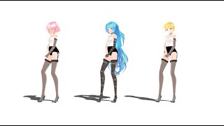 【MMD】EVERGLOW 에버글로우  DUN DUN 【Luka Miku Rin】 [upl. by Bradlee]