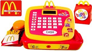 McDonalds Toy Cash Register Pretend Play Set for Children [upl. by Pallas]