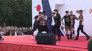 방탄소년단 BTS  상남자 Boy In Luv 140614 Live Russia [upl. by Ahsiei]