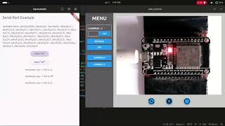 Communicating with an embedded system using Flutter and its embeddedserialport library  ESP32 [upl. by Yrol243]