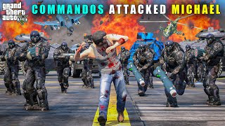 GTA 5  BEAST COMMANDOS POWERFUL ATTACK ON MICHAEL  BB GAMING [upl. by Akin]