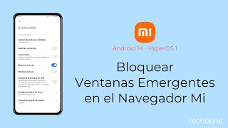 Bloquear Ventanas Emergentes en el Navegador Mi  Xiaomi Android 14  HyperOS 1 [upl. by Ayerhs]