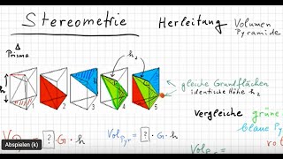 03 Stereo Herleitung Pyramidenvolumen [upl. by Anahsit275]