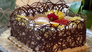 Recette de gâteau aux fruits et mascarpone facile et rapide  كيكة الفواكه مع جبنة الماسكربون [upl. by Duffie800]