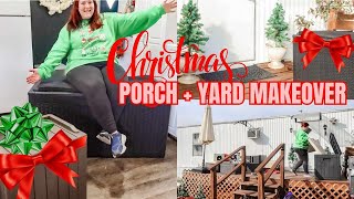 CHRISTMAS PORCH MAKEOVER USING PATIOWELL DECK BOXES  KIMI COPE 2024 [upl. by Miran]