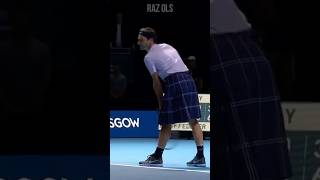 Roger Federer Playing Tennis In a KILT [upl. by Uwton]