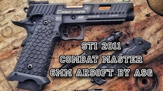 COMBAT MASTER de Taran Tactical STI 2011 6mm Airsoft by ASG  Fiallo Shooter [upl. by Davie]