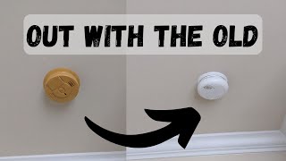 How to replace old hard wired smoke detectors  easy DIY [upl. by Burrow]