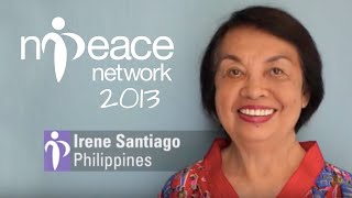 A pioneering womens rights advocate Irene M Santiago wins the NPeace Award 2013 [upl. by Bijan]