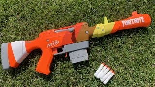 Nerf Fortnite HR Review REALISTIC NERF SNIPER [upl. by Ymirej221]