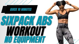 ULTIMATE SIXPACK ABS ROUTINE  FollowAlong Beginner Friendly [upl. by Levana]