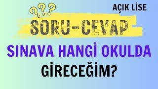 Sınava Hangi Okulda Gireceğim Açık Lise Sınav Yerimi Nasıl Nereden Öğrenebilirim [upl. by Hanus512]