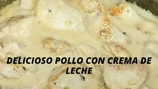 ✅Cómo hacer POLLO CON CREMA DE LECHE 🍗FACIL Y RAPIDO PASO A PASO – RECETA [upl. by Devland]