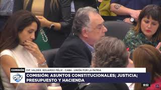 Eduardo Valdés Plenario Comision Asuntos Constitucionales y Presupuesto y Hacienda  Boleta Unica [upl. by Yesiad]