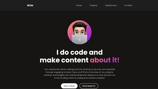 Responsive Portfolio Website Using HTML CSS And JavaScript [upl. by Birchard]