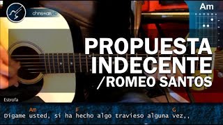 Cómo tocar quotPropuesta Indecentequot de Romeo Santos en Guitarra HD Tutorial  Christianvib [upl. by Taber]