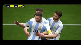 efootball 25 Messi super star in matchday in Argentina Win vs Wales by dokkmanalex [upl. by Klimesh59]