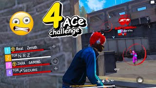 4 Ace Challenge Can I  quot V Badge quot Players Shocked 🤐 Ft zeroth01ff ZaraGamiing [upl. by Henryk429]