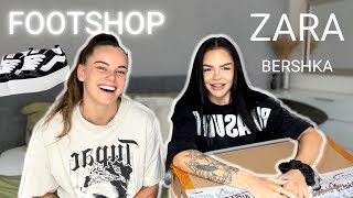 FOOTSHOP  ZARA  BERSHKA HAUL [upl. by Iclehc998]