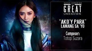 Sarah Geronimo — Akoy Para Lamang Sa Yo Official Lyric Video [upl. by Sausa]