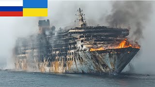 Russian Cruise Ship Full of North Korea Shells SUNK by Ukrainian F16 Guided Missiles [upl. by Colbert]