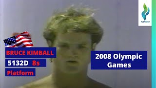 1984 Bruce Kimball USA  5132D dive Mens platform diving [upl. by Anivad380]