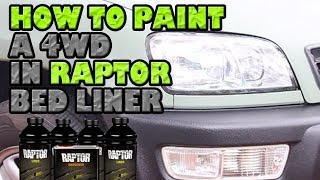 How to paint a 4WD in Raptor Bed Liner [upl. by Ierbua961]