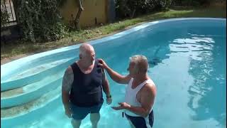 Baptism just into Jesus of standard bloke in Perth Western Australia [upl. by Karame]