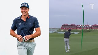 Every shot of Viktor Hovlands 64 including 9 birdies  Round 1  2022 Abu Dhabi HSBC Championship [upl. by Charmaine]