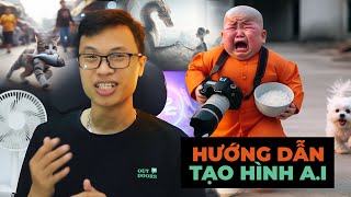 Hướng Dẫn Tạo Hình Ảnh AI Cực Đơn Giản Free Và Không Cài Đặt AI  BonART [upl. by Sadella]