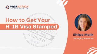 H1B Visa Stamping Process Explained [upl. by Jozef]