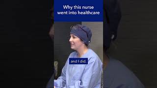 Why this nurse chose to go into healthcare shorts [upl. by Niltac797]