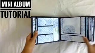 Beautiful Mini Album TUTORIAL  Start to finish  Handmade Scrapbook page ideas  36 pages  PART 1 [upl. by Shari]