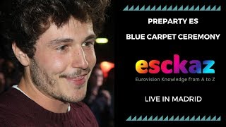 ESCKAZ in Madrid PrePartyES 2019 Blue carpet ceremony [upl. by Eetsirk]