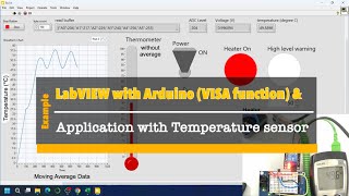 LabVIEW with Arduino EP17 Temperature monitor and Heater controlling [upl. by Hanny]