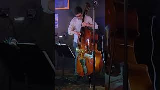 live double bass solo a Galloway Station by Seth Darby doublebass bassist livejazz double bassist [upl. by Cassie]