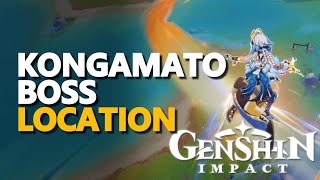 Kongamato Boss Location Genshin Impact [upl. by Shear]