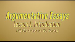 Argumentative Essays Part 1 What is a Claim Statement [upl. by Odelet]