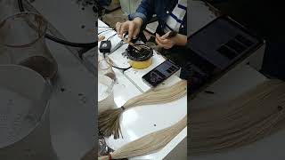 How to make mini flat tape extensions [upl. by Horan]