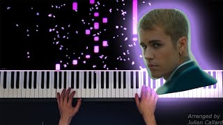 Ghost  Justin Bieber  Piano Version  Sheet Music [upl. by Horgan]