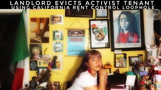 California Landlord Uses Loophole To Evict Activist Tenant From Rent Control Apartment [upl. by Ymmaj]