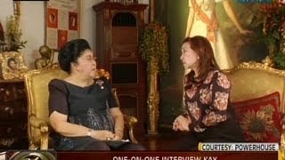 24Oras Oneonone interview ni Mel Tianco kay dating unang ginang Imelda Marcos [upl. by Casilde]