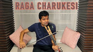 Raga Charukesi  Violin Alaapana  Midnight raga 06 [upl. by Eremehc]