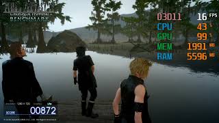 Radeon Vega 3 Graphics  AMD Athlon 200GE  FINAL FANTASY XV FF XV Benchmark [upl. by Toole106]